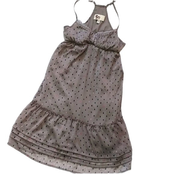 SO Dresses & Skirts - Pleated ruffle dress with bustier/corset top adjustable spaghetti …